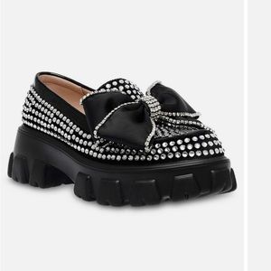 Betsey Johnson “Vincent” Rhinestone Loafer 8